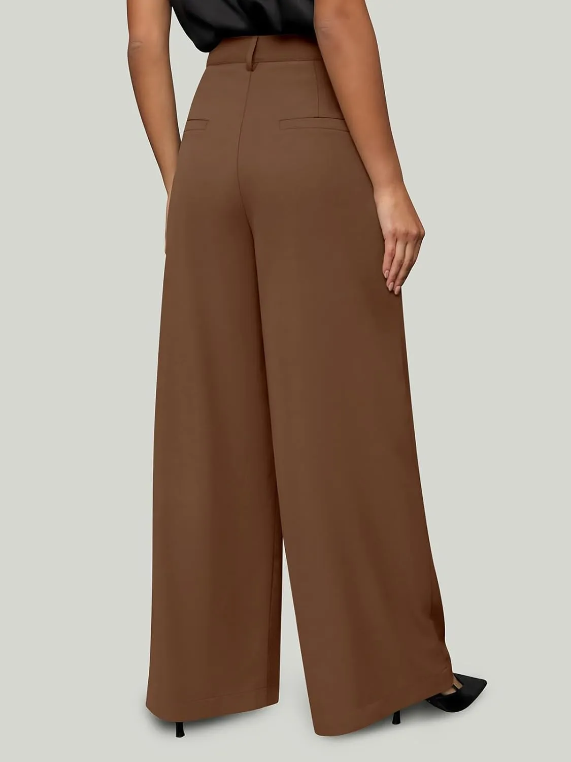 NIMIN Women Wide Leg Palazzo Pants High Waisted Business Casual Pants Dressy Loose Work Trousers 2025 Summer Slacks