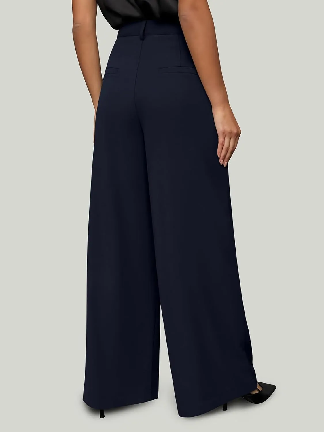 NIMIN Women Wide Leg Palazzo Pants High Waisted Business Casual Pants Dressy Loose Work Trousers 2025 Summer Slacks