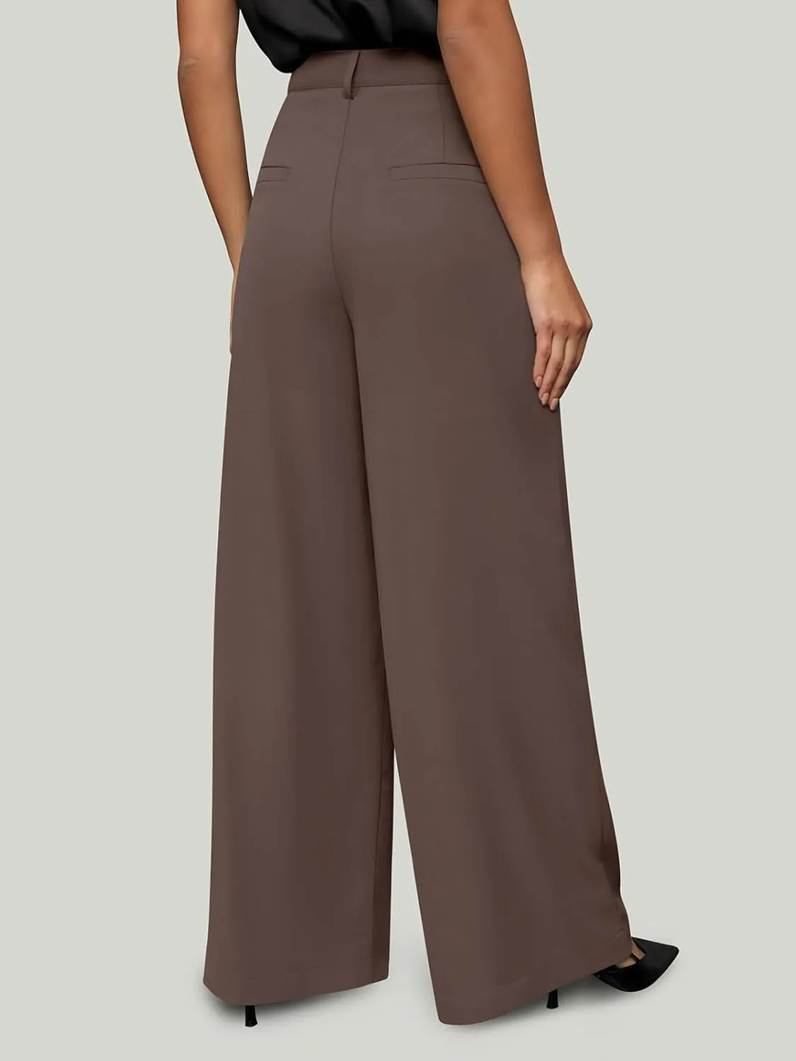 NIMIN Women Wide Leg Palazzo Pants High Waisted Business Casual Pants Dressy Loose Work Trousers 2025 Summer Slacks