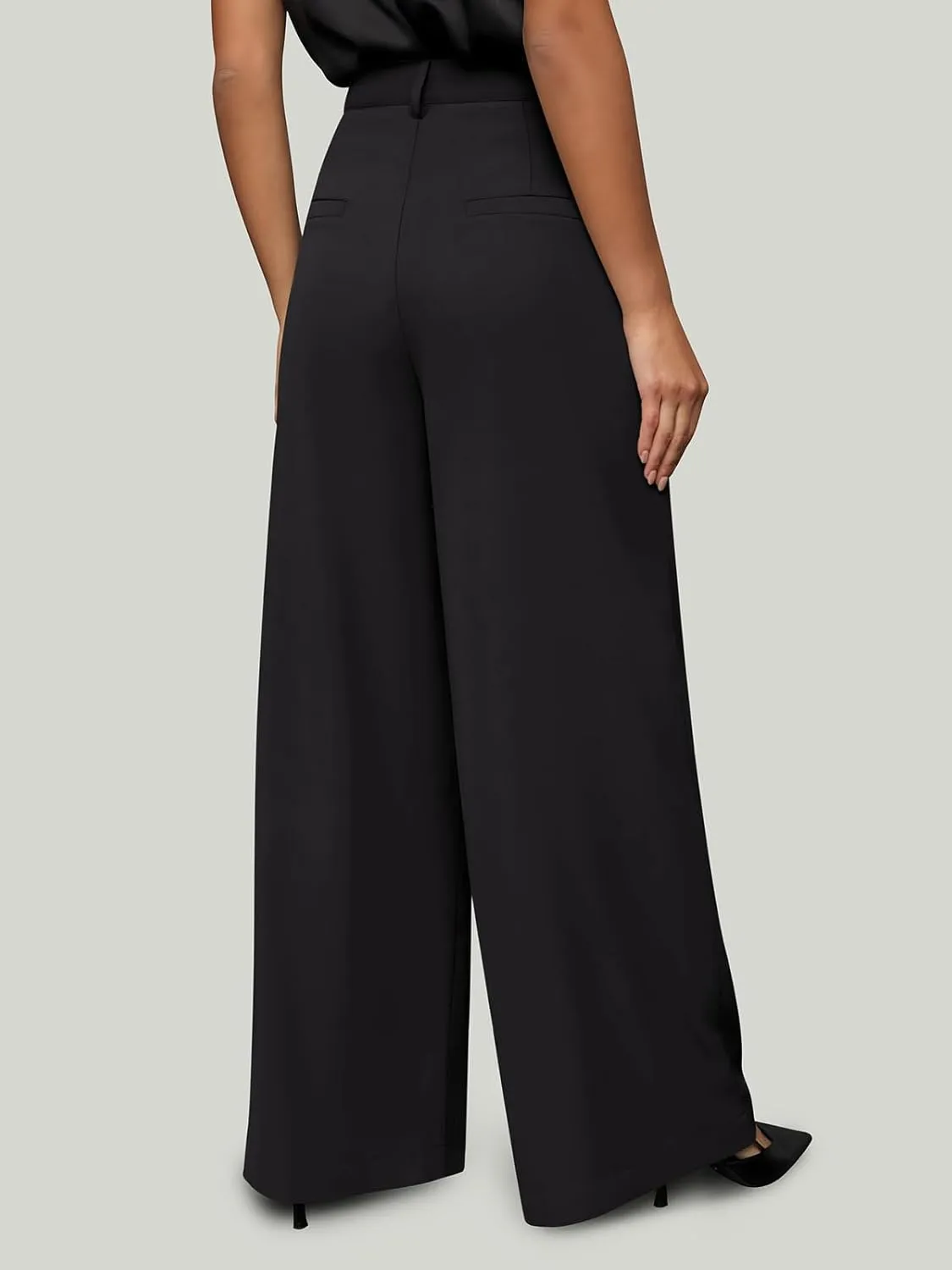 NIMIN Women Wide Leg Palazzo Pants High Waisted Business Casual Pants Dressy Loose Work Trousers 2025 Summer Slacks