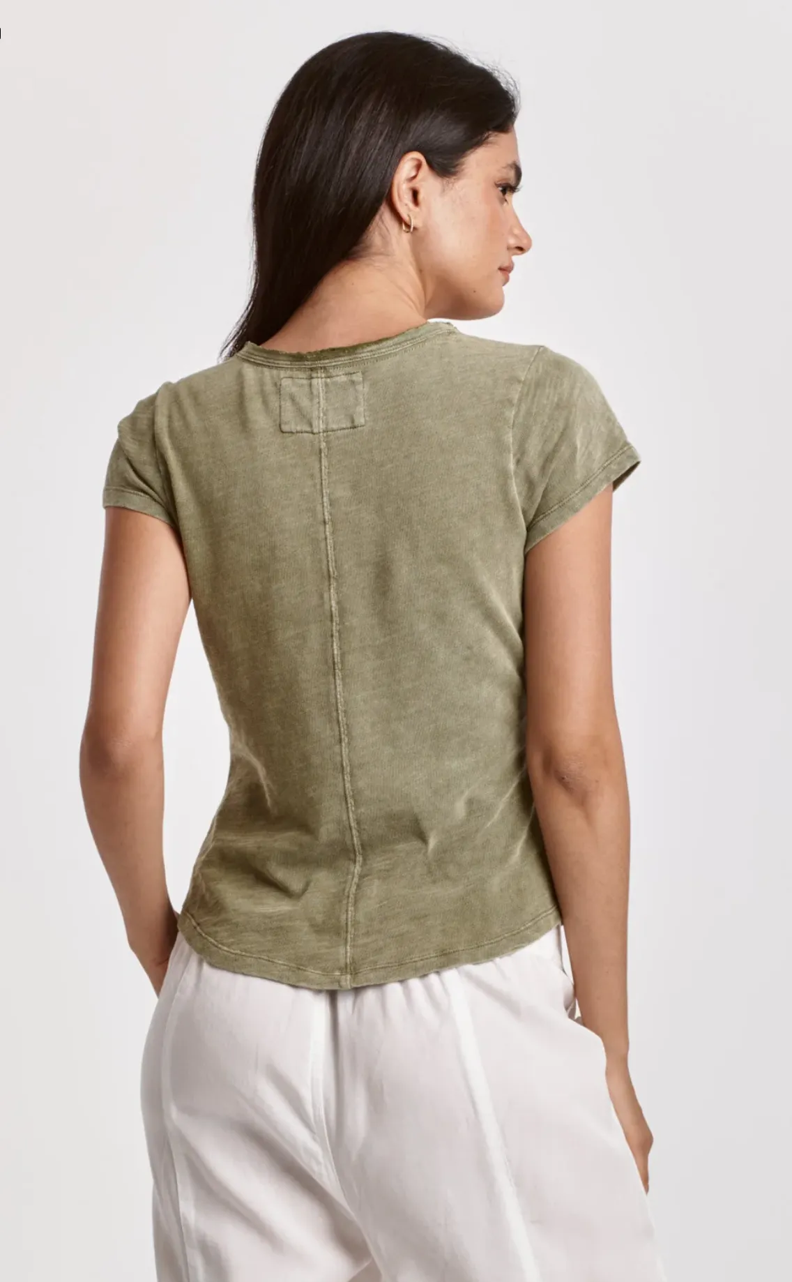 Notch Neck Slub Tee