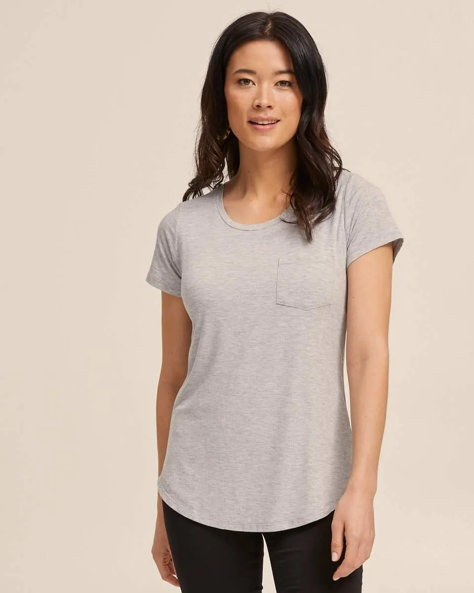 Nursing Tee Bundle- Black & White Stripe