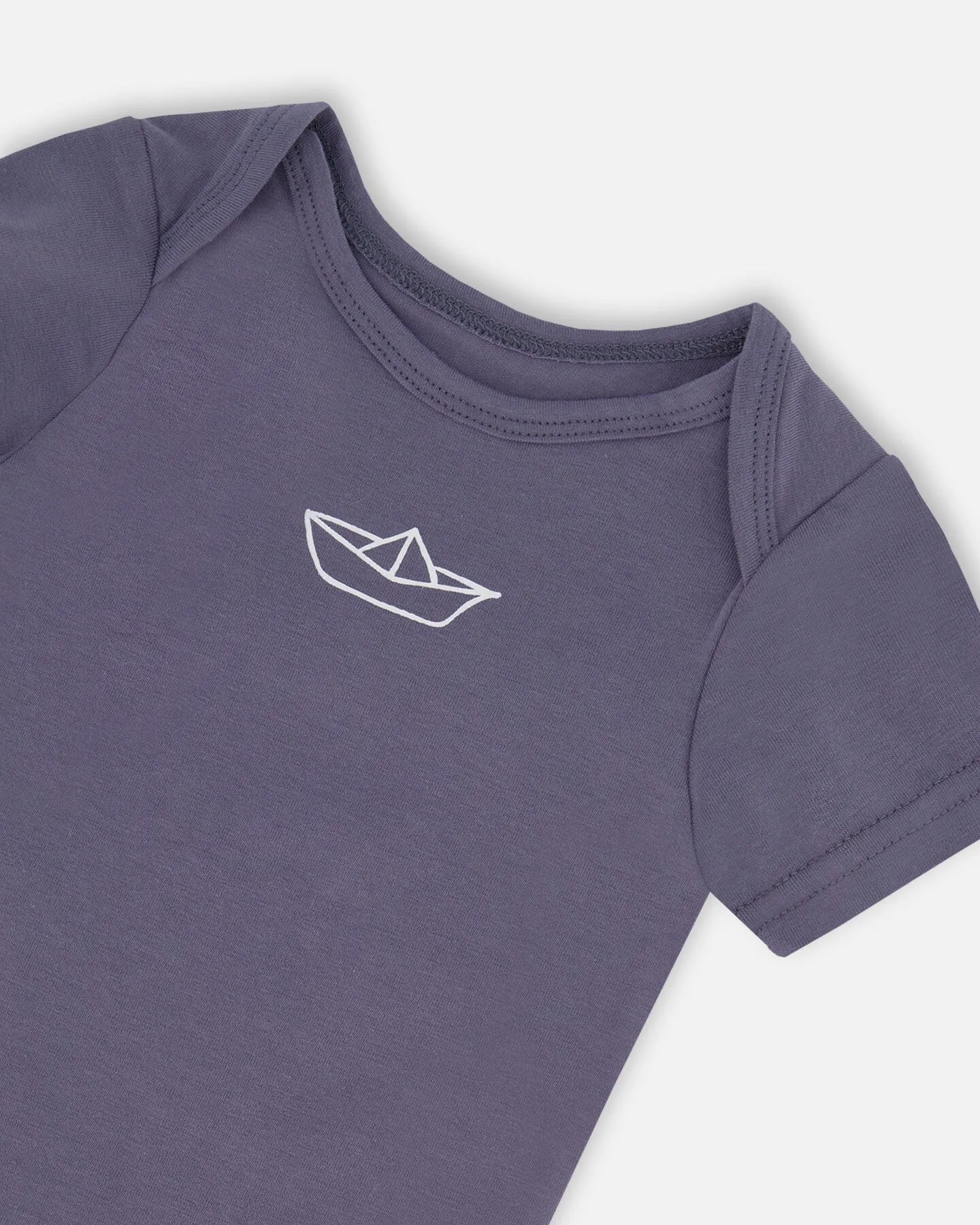 Organic Cotton Onesie Navy Blue