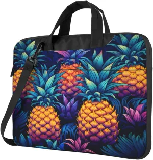 Pineapples Laptop Shoulder Bag for Women, Laptop Sleeve Case Durable Computer Bag