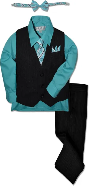 Pinstripe Boys Formal Dresswear Vest Set