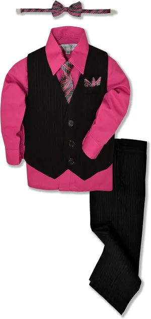 Pinstripe Boys Formal Dresswear Vest Set