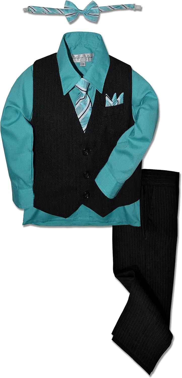 Pinstripe Boys Formal Dresswear Vest Set