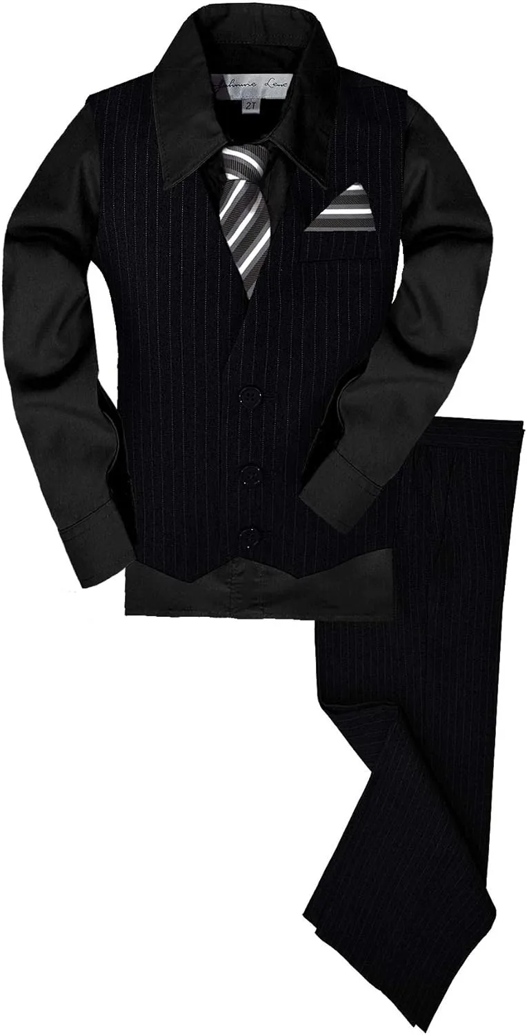 Pinstripe Boys Formal Dresswear Vest Set