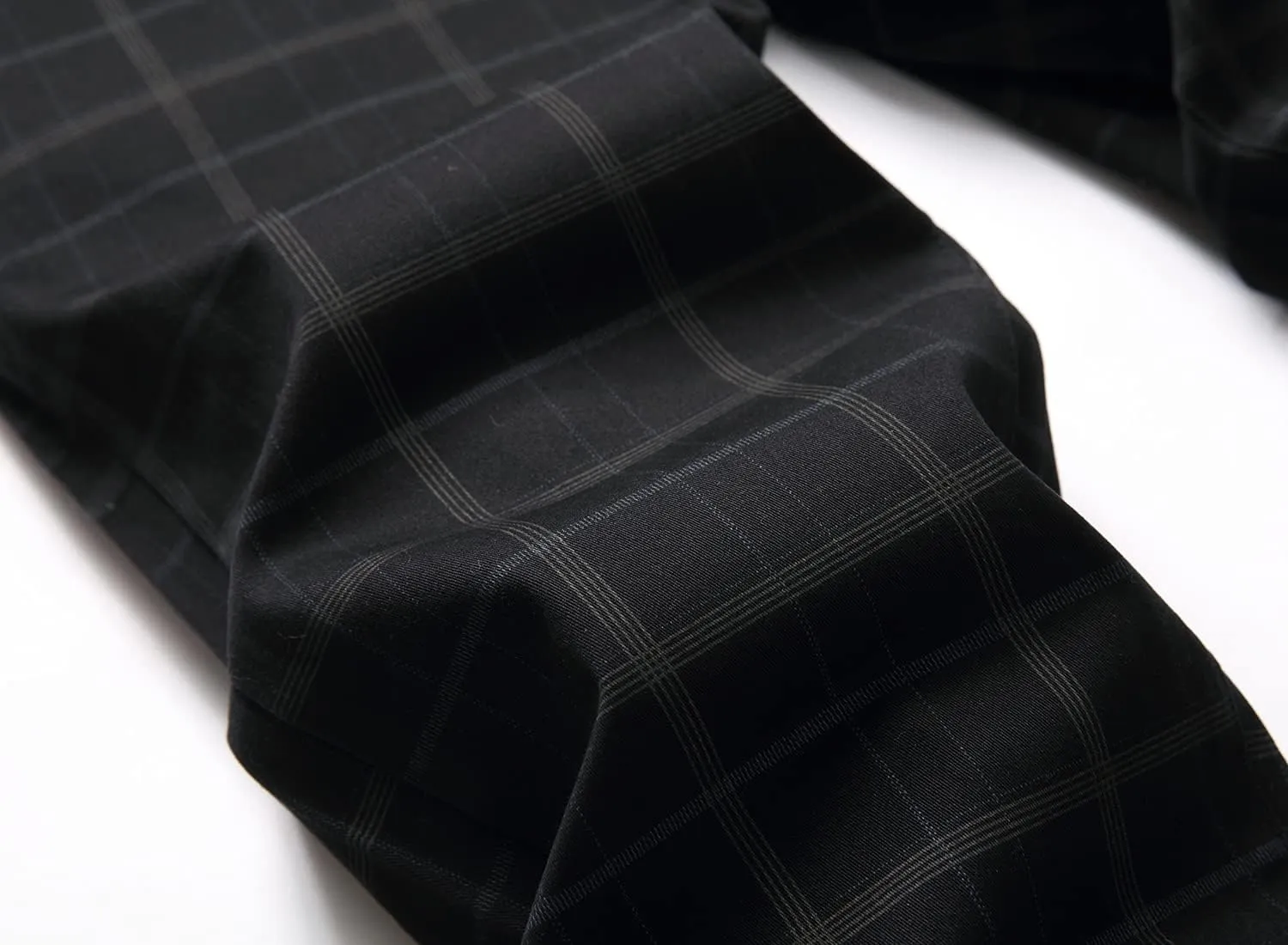 Plaid Pants for Men, Stretch Mens Slim Fit Dress Pants Skinny Flat-Front Fashion Business Casual Chinos Pants