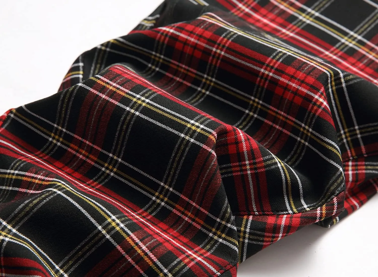 Plaid Pants for Men, Stretch Mens Slim Fit Dress Pants Skinny Flat-Front Fashion Business Casual Chinos Pants