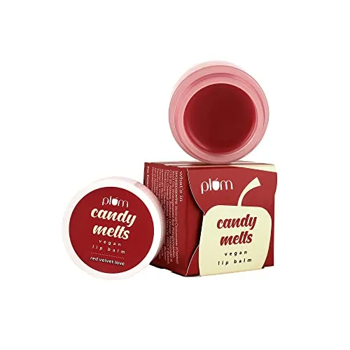 Plum Lip Balm, Red Velvet Lip Balm, Intense Moisturization & Nourishment, Cocoa Butter & Shea Butter, Natural Protection, All-Season (0.42 Oz)