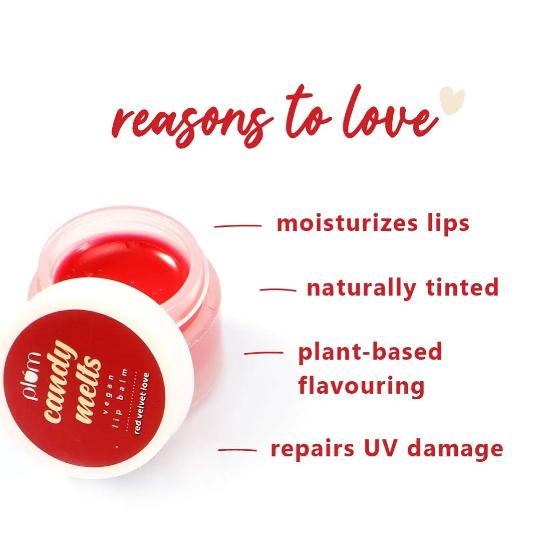 Plum Lip Balm, Red Velvet Lip Balm, Intense Moisturization & Nourishment, Cocoa Butter & Shea Butter, Natural Protection, All-Season (0.42 Oz)