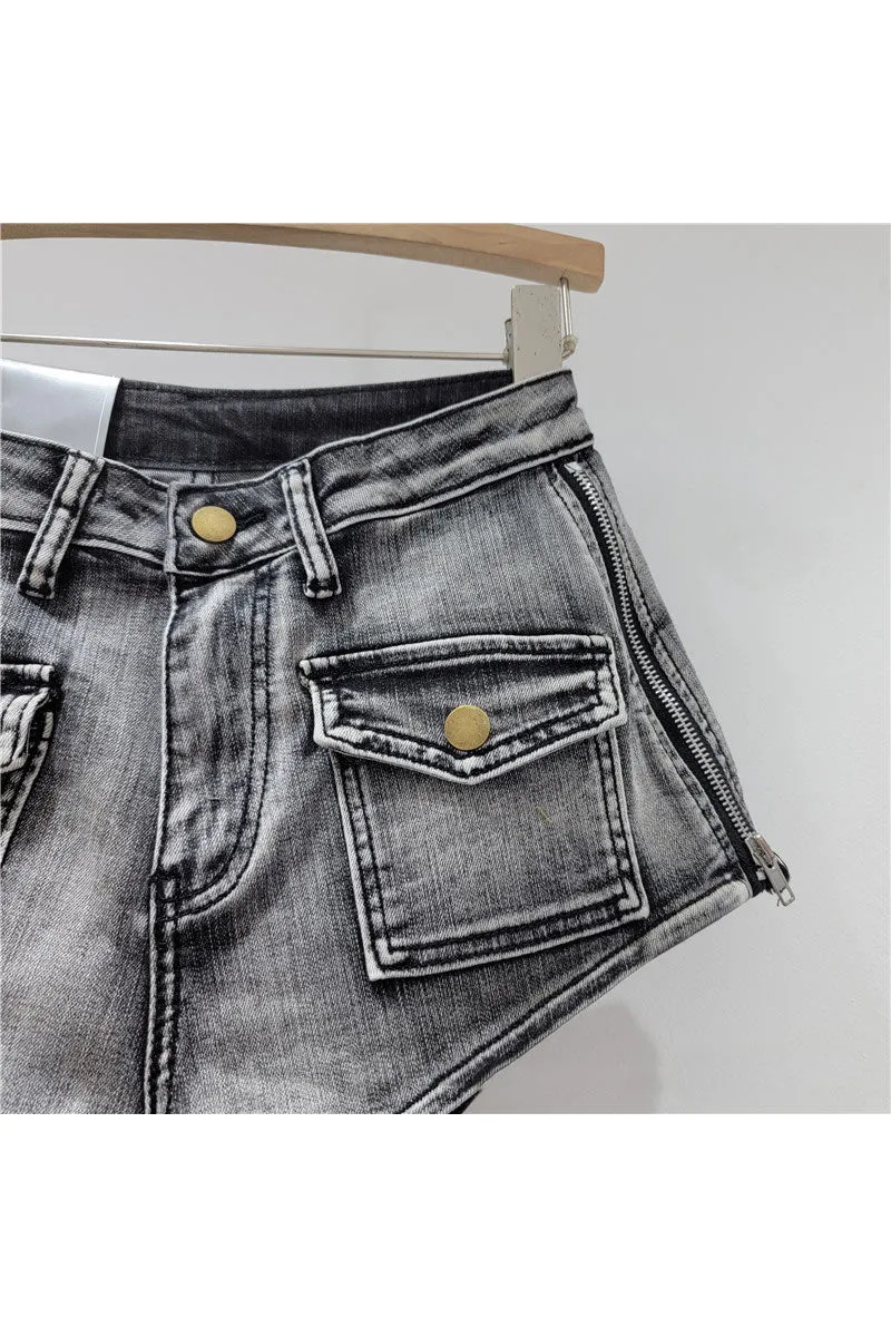 PM0188 Distressed Denim Hot Shorts