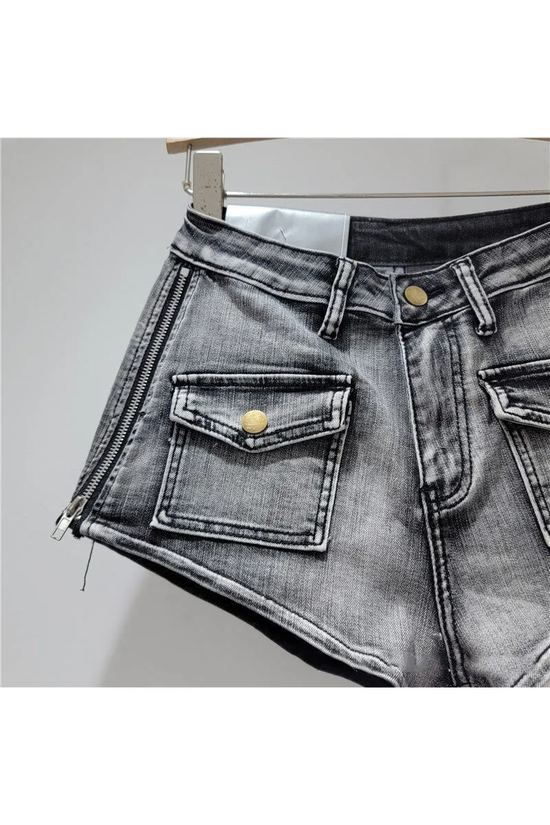 PM0188 Distressed Denim Hot Shorts