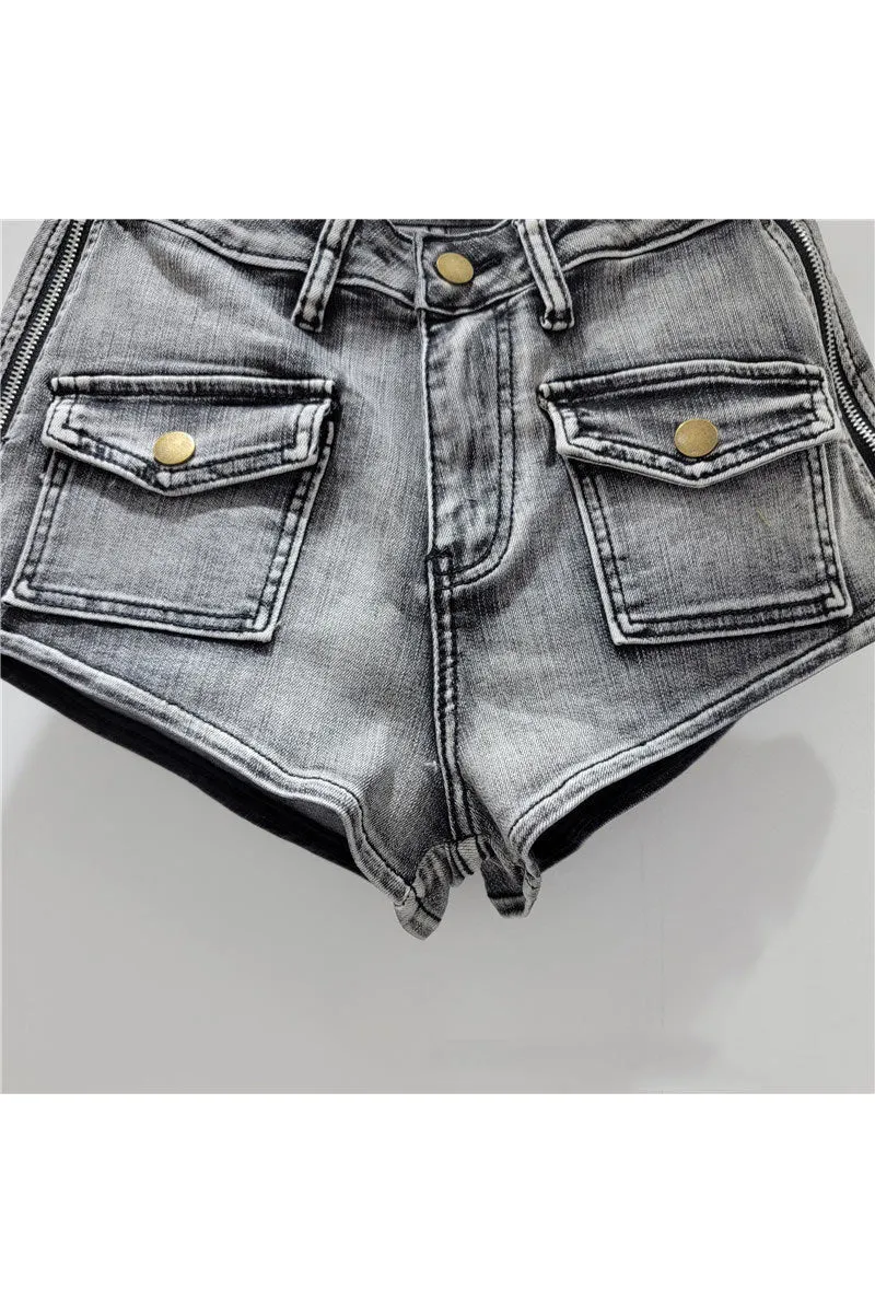 PM0188 Distressed Denim Hot Shorts