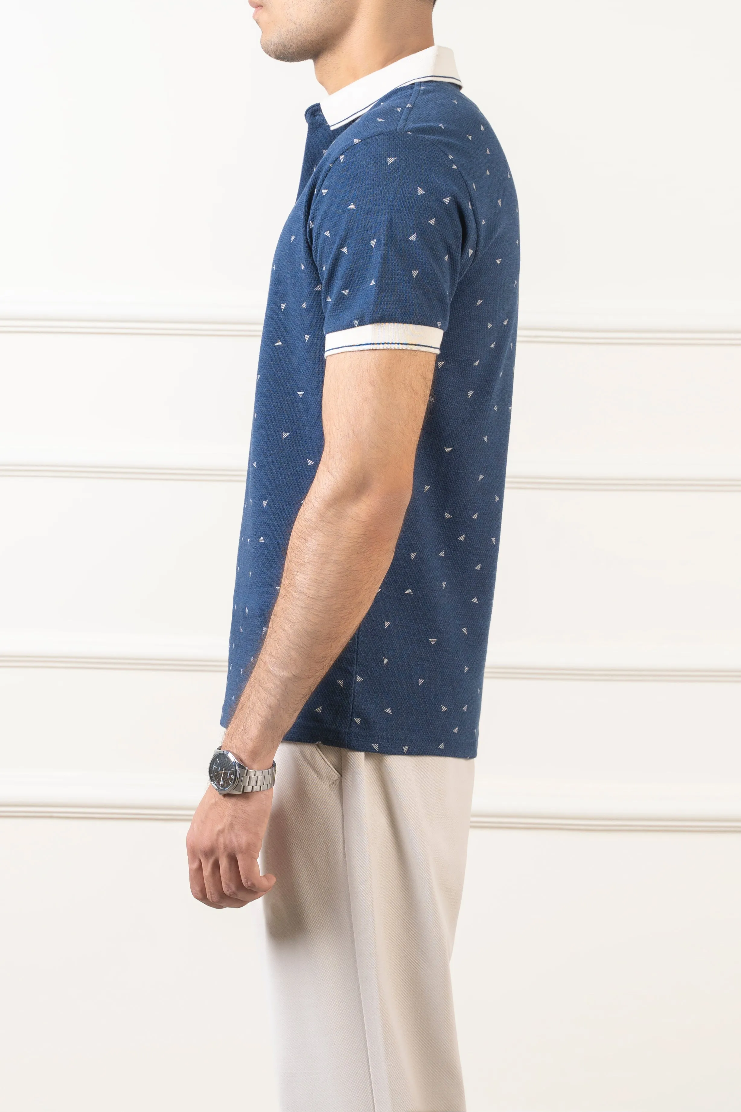 POLO TIPPING COLLAR NAVY