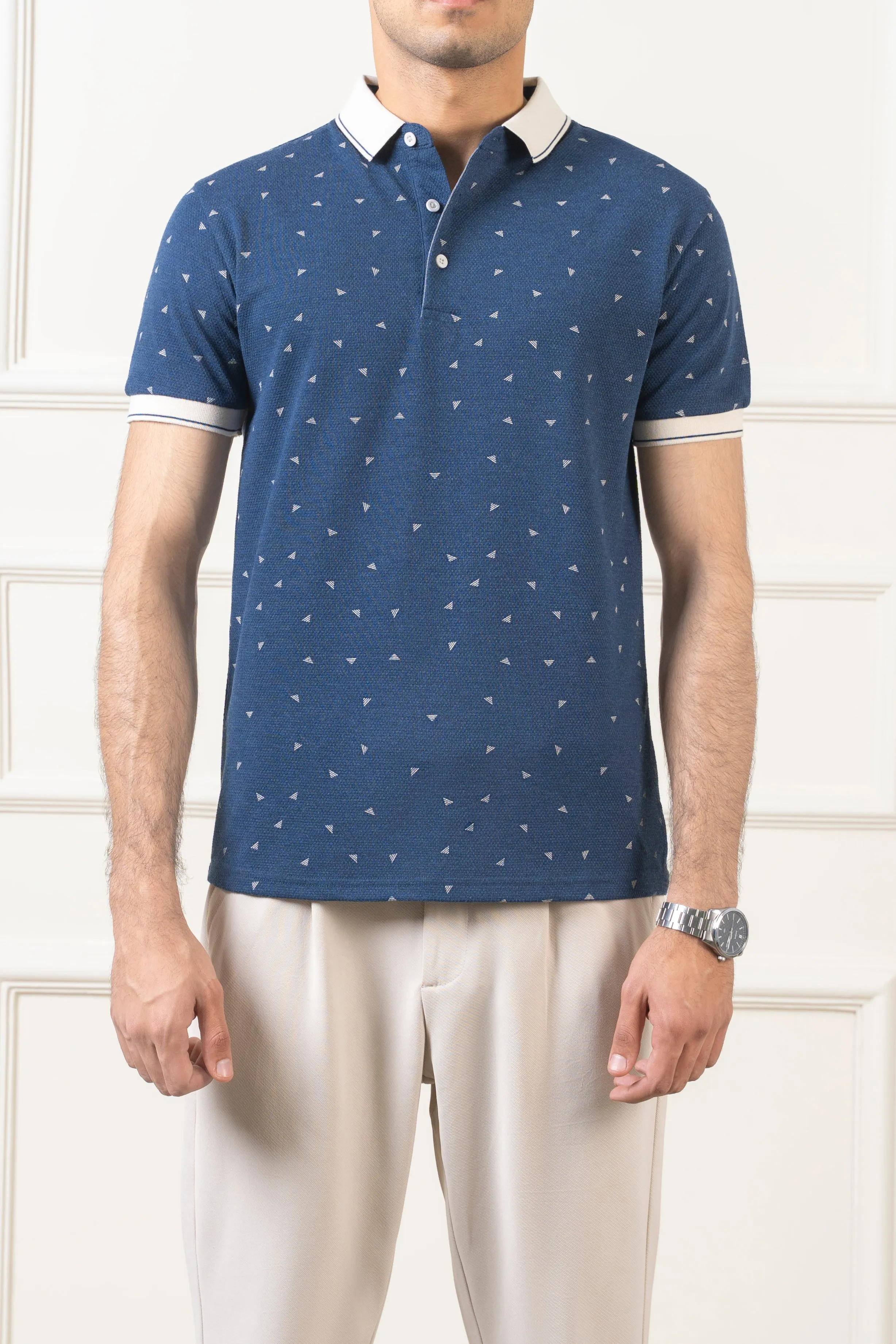 POLO TIPPING COLLAR NAVY