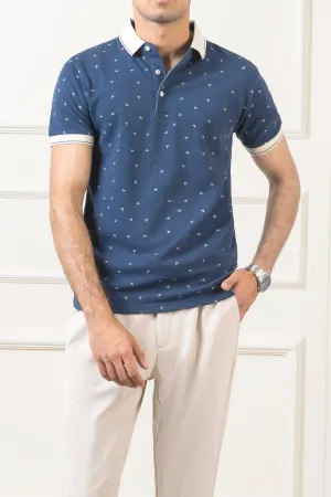 POLO TIPPING COLLAR NAVY