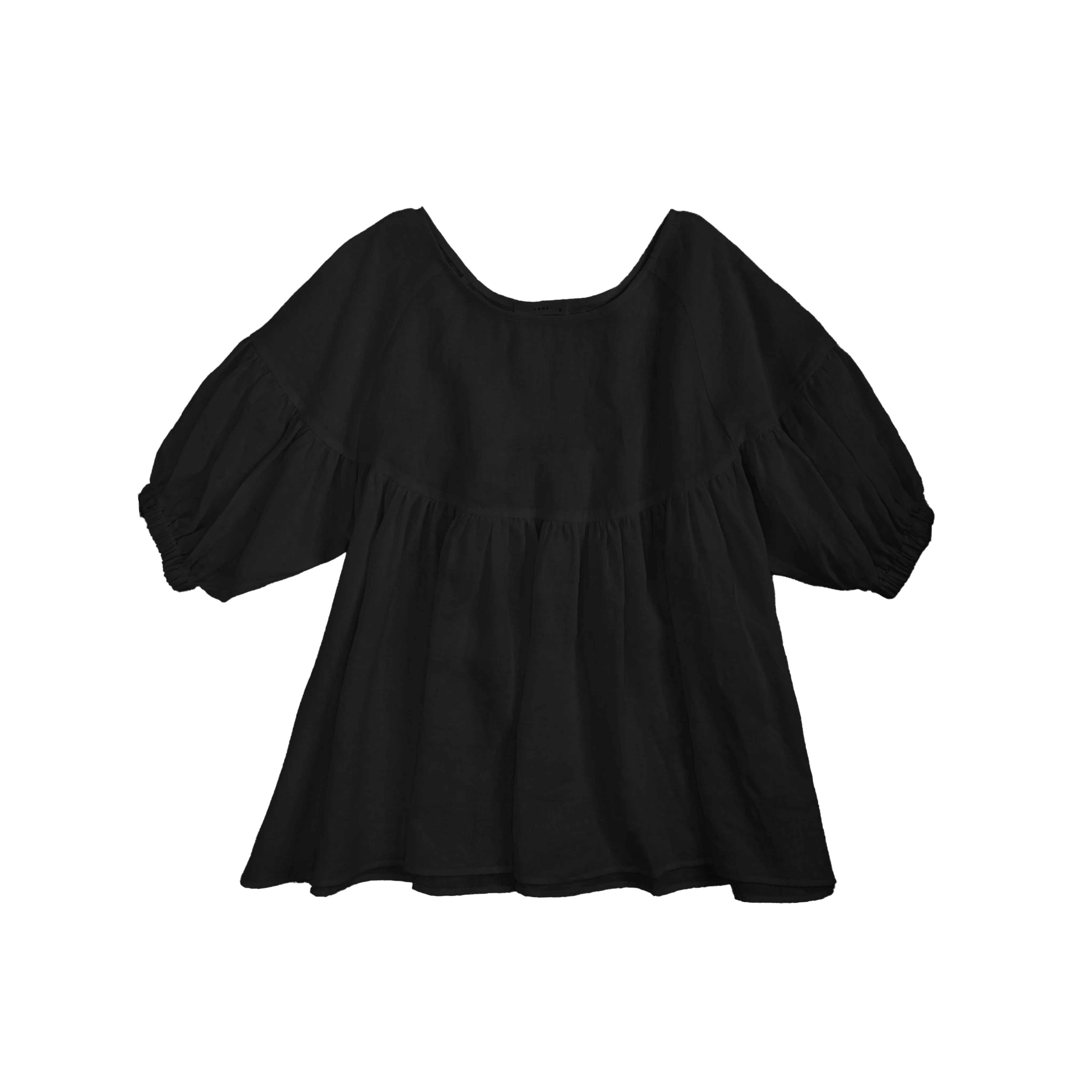 Puff Sleeves Linen Top
