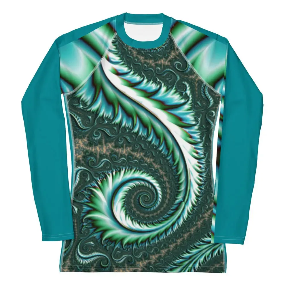 "Fractal Fern" Collection - Women's Rash Guard
