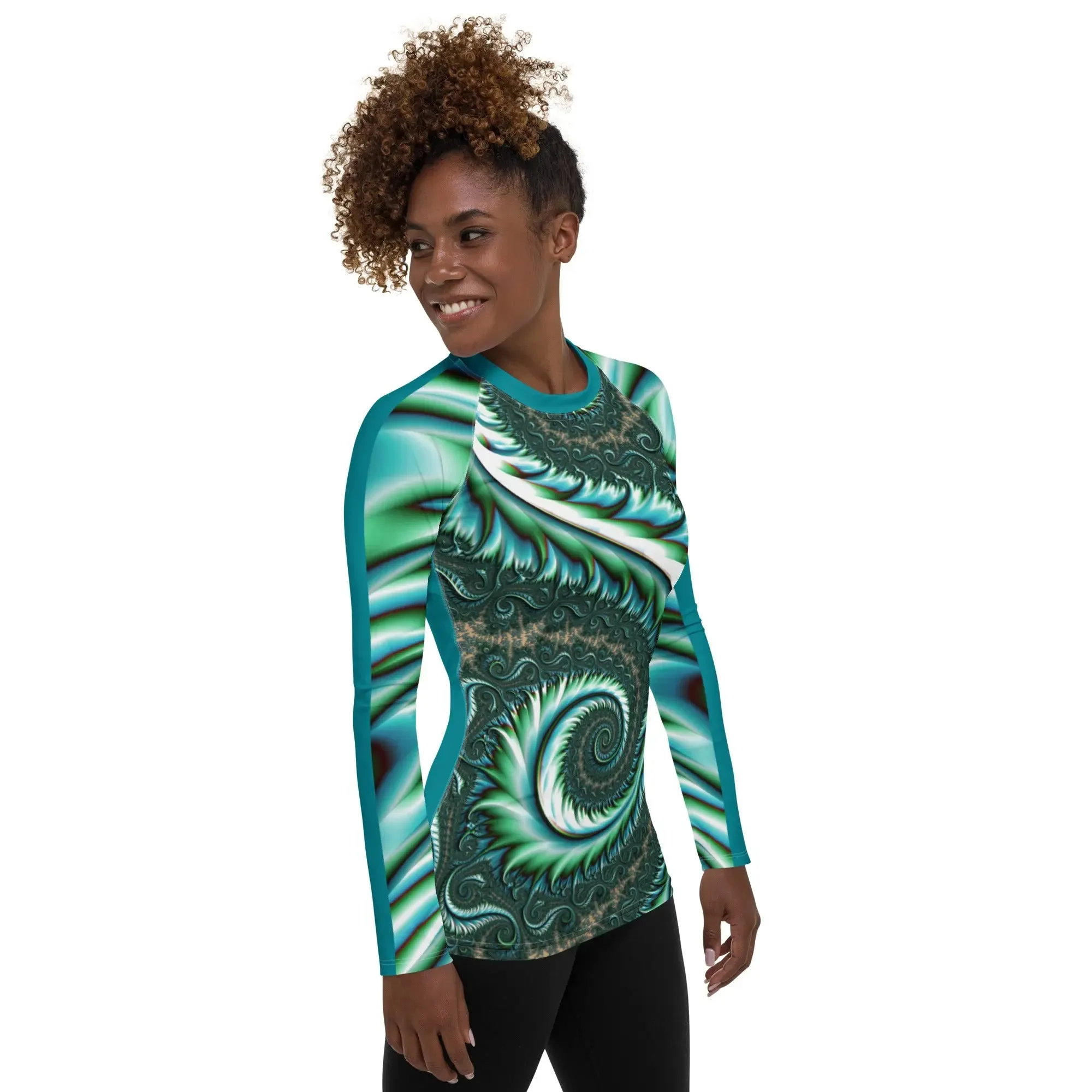 "Fractal Fern" Collection - Women's Rash Guard