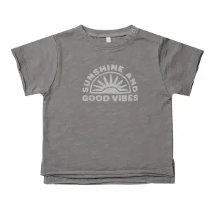 Raw Edge T-Shirt Sunshine   Good Vibes