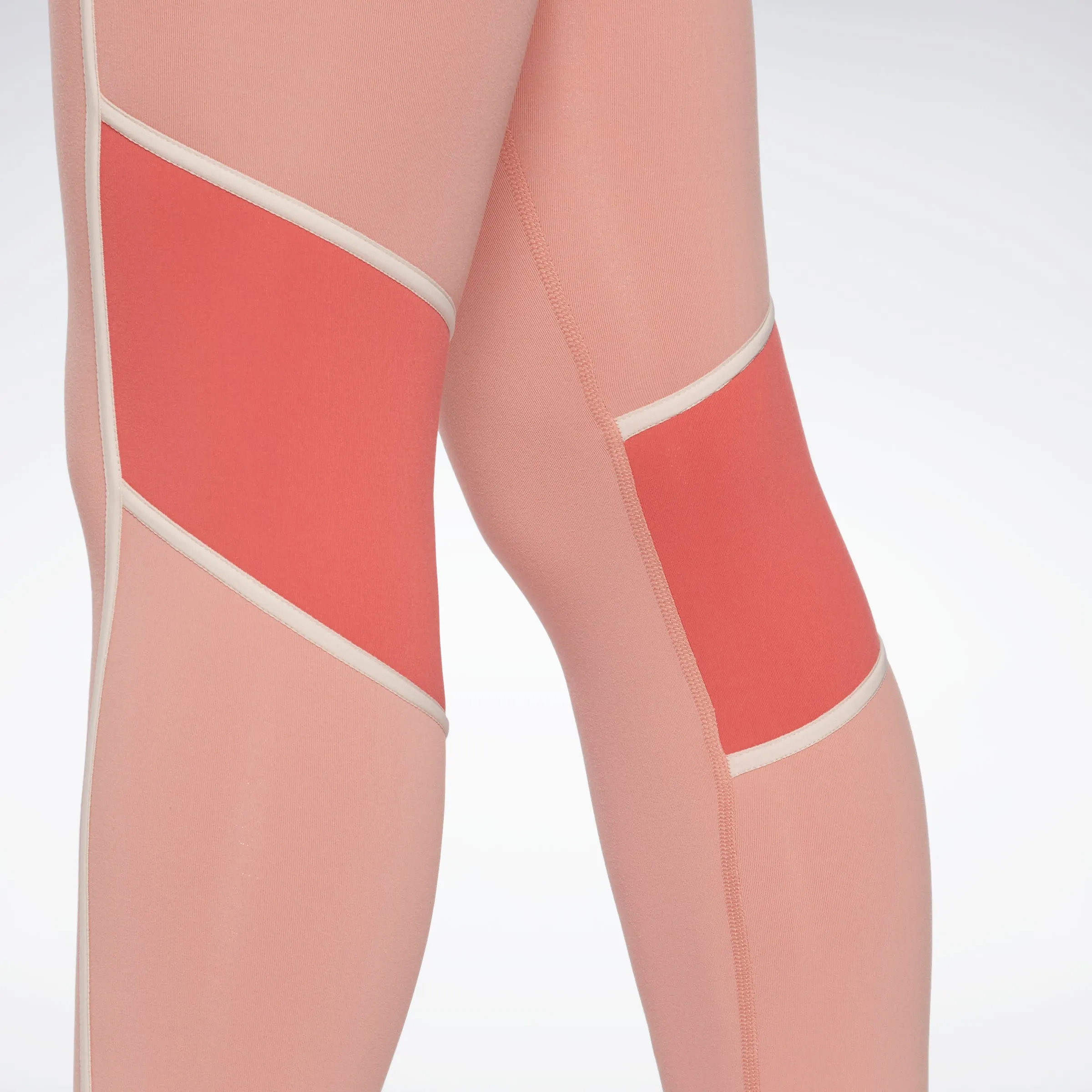 Reebok Apparel Women Lux High-Waisted Colorblock Leggings Cancor