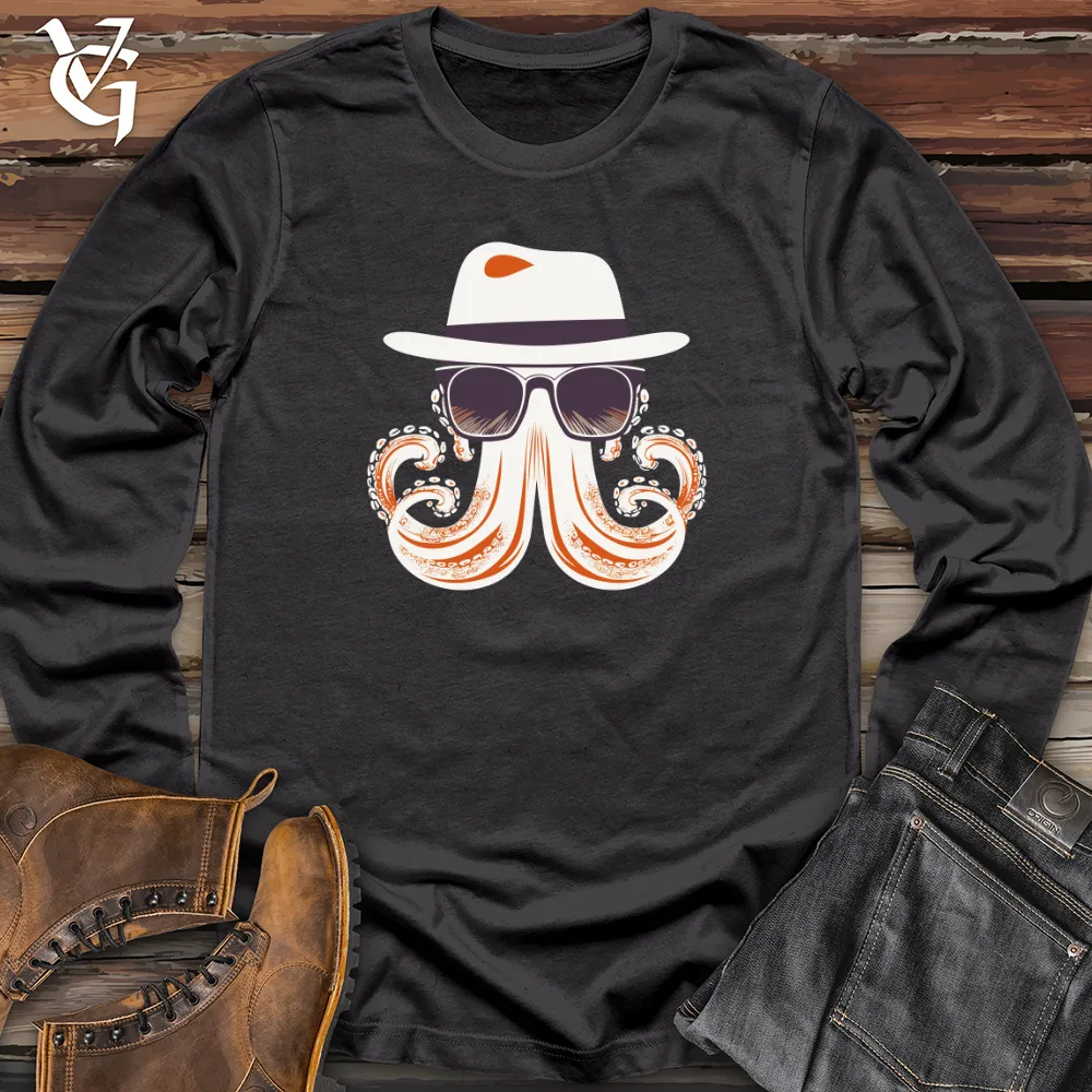 Retro Fedora Octopus 2 Long Sleeve