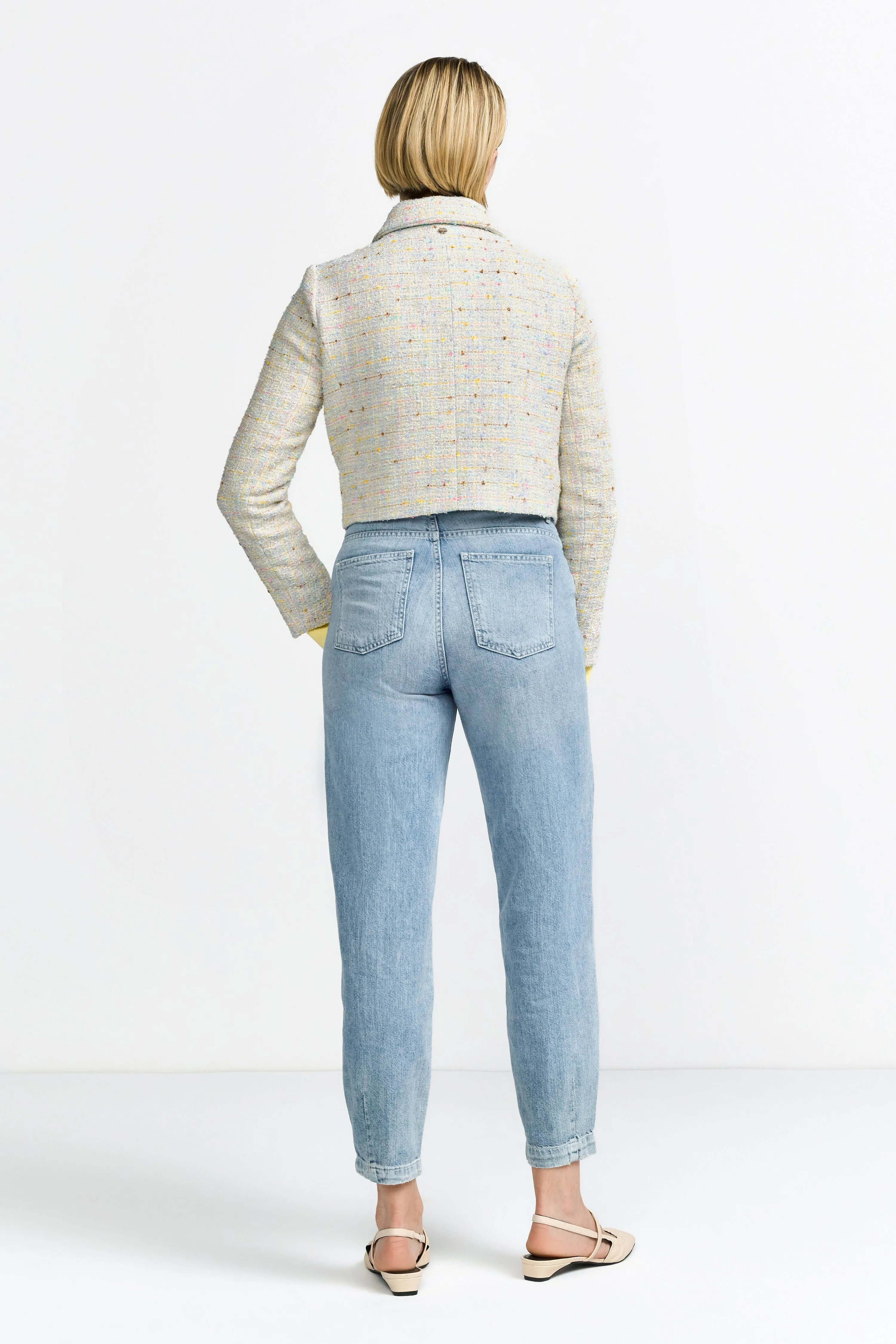 RICH AND ROYAL Pastel Boucle Jacket