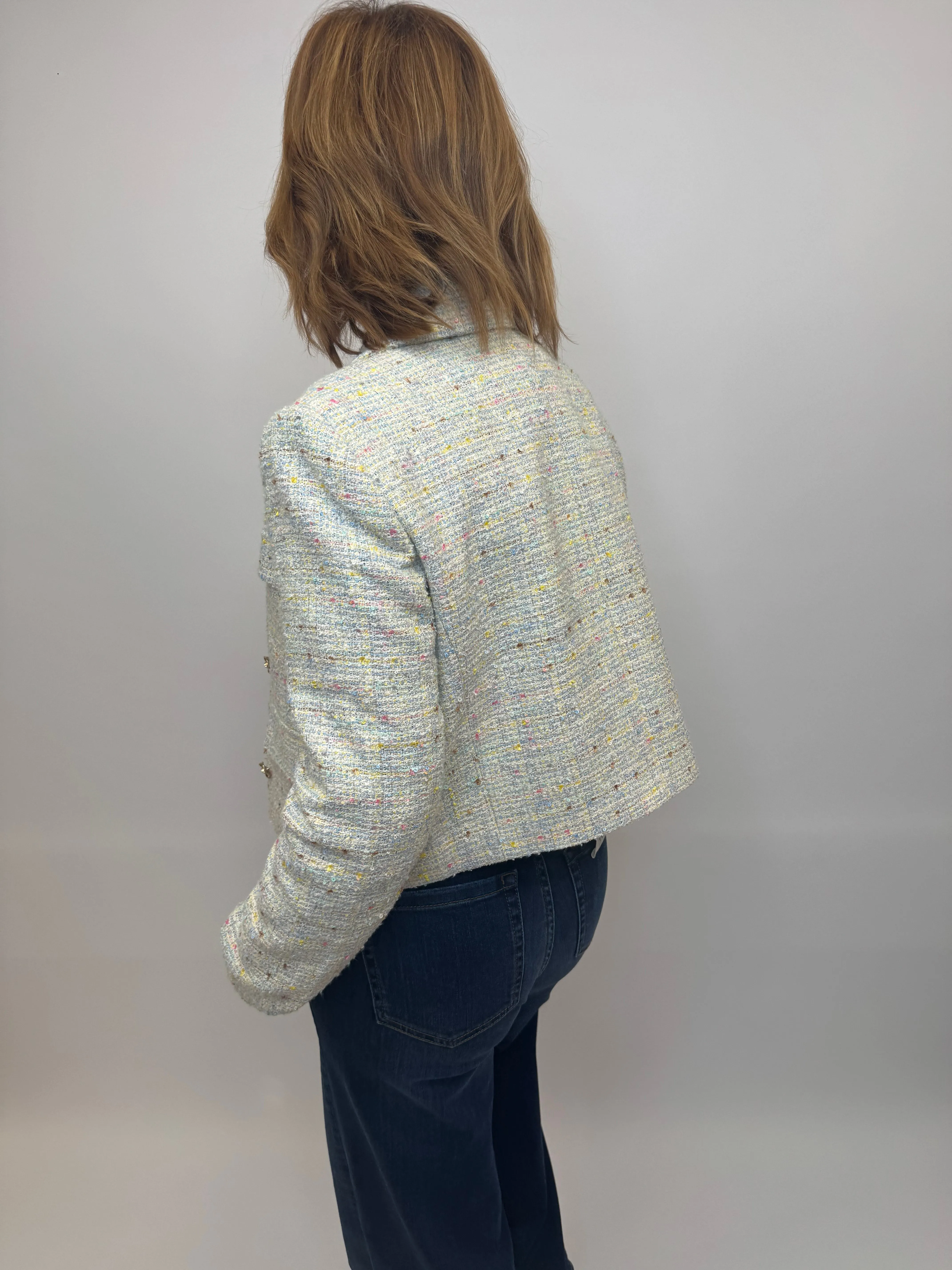 RICH AND ROYAL Pastel Boucle Jacket