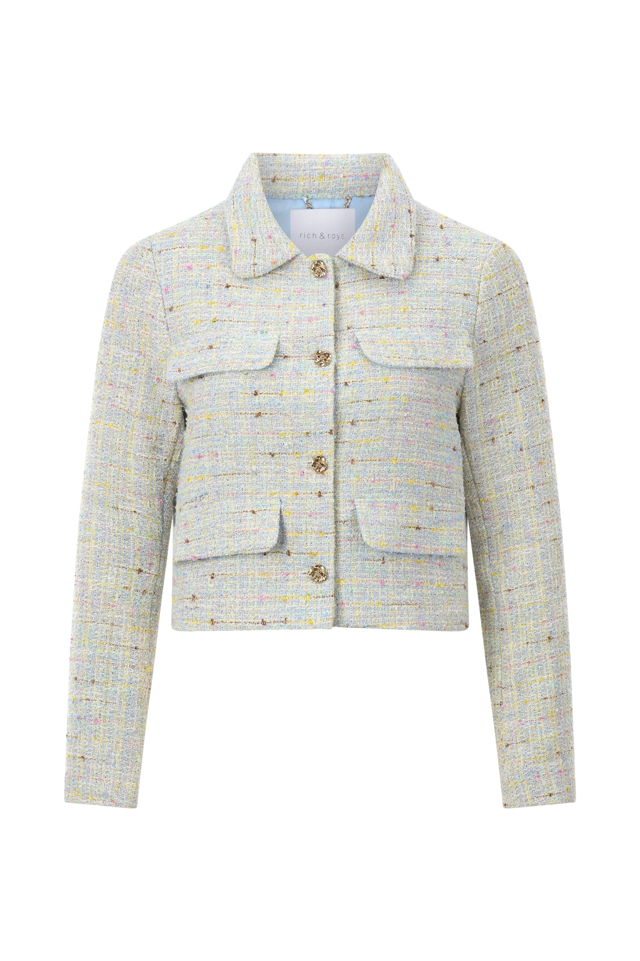 RICH AND ROYAL Pastel Boucle Jacket