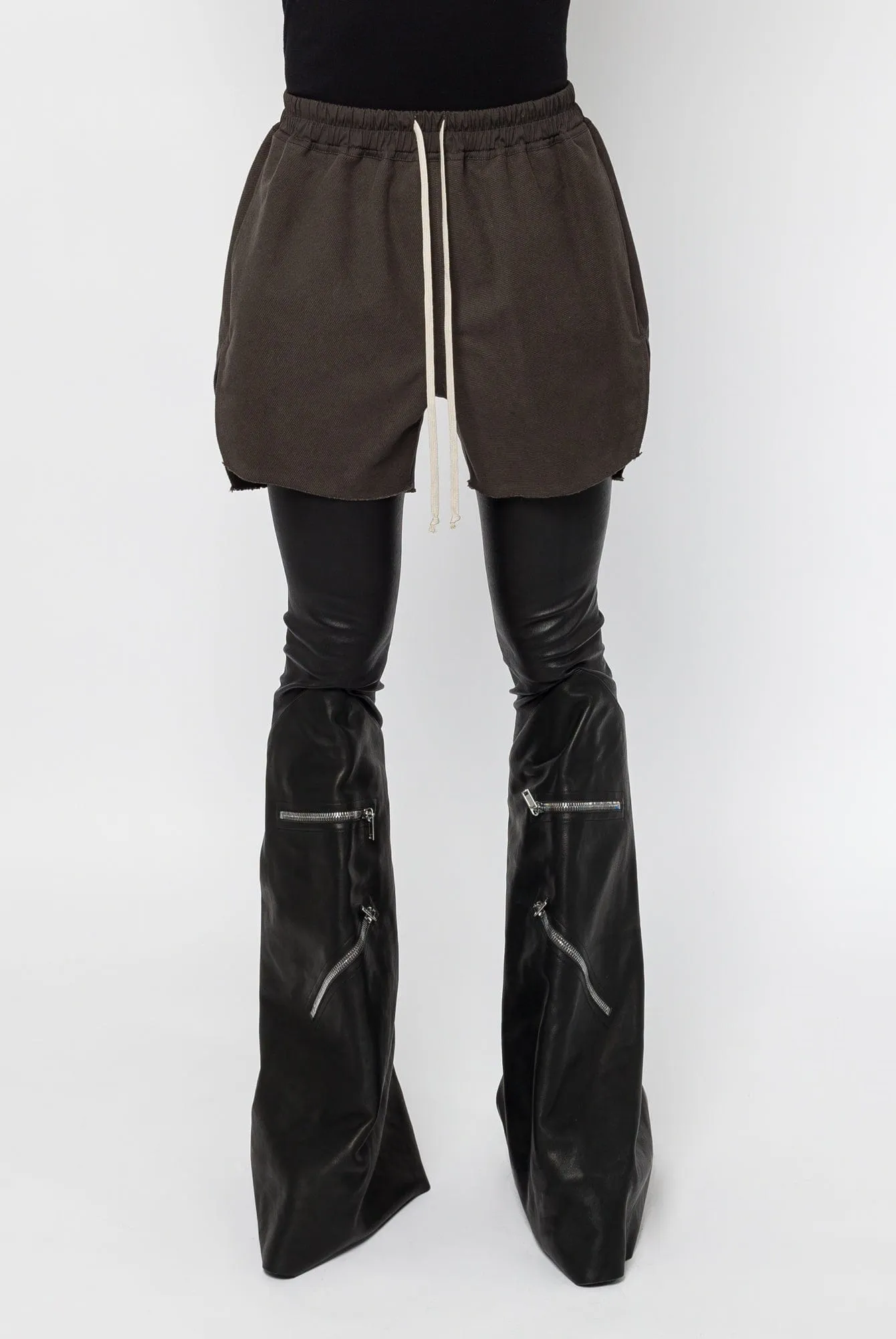 Rick Owens Long Boxers in Dark Dust