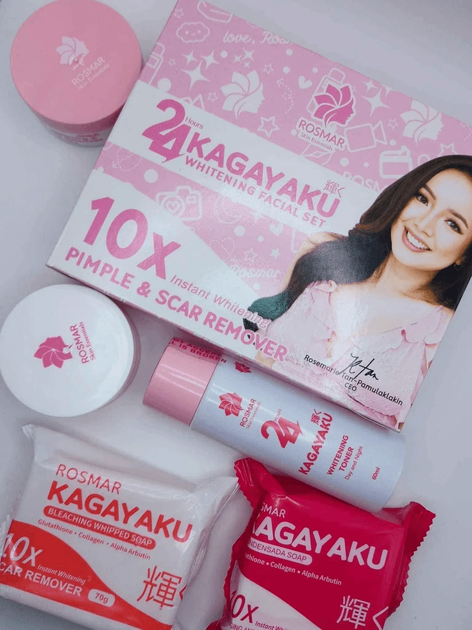 Rosmar Kagayaku Whitening Facial Set