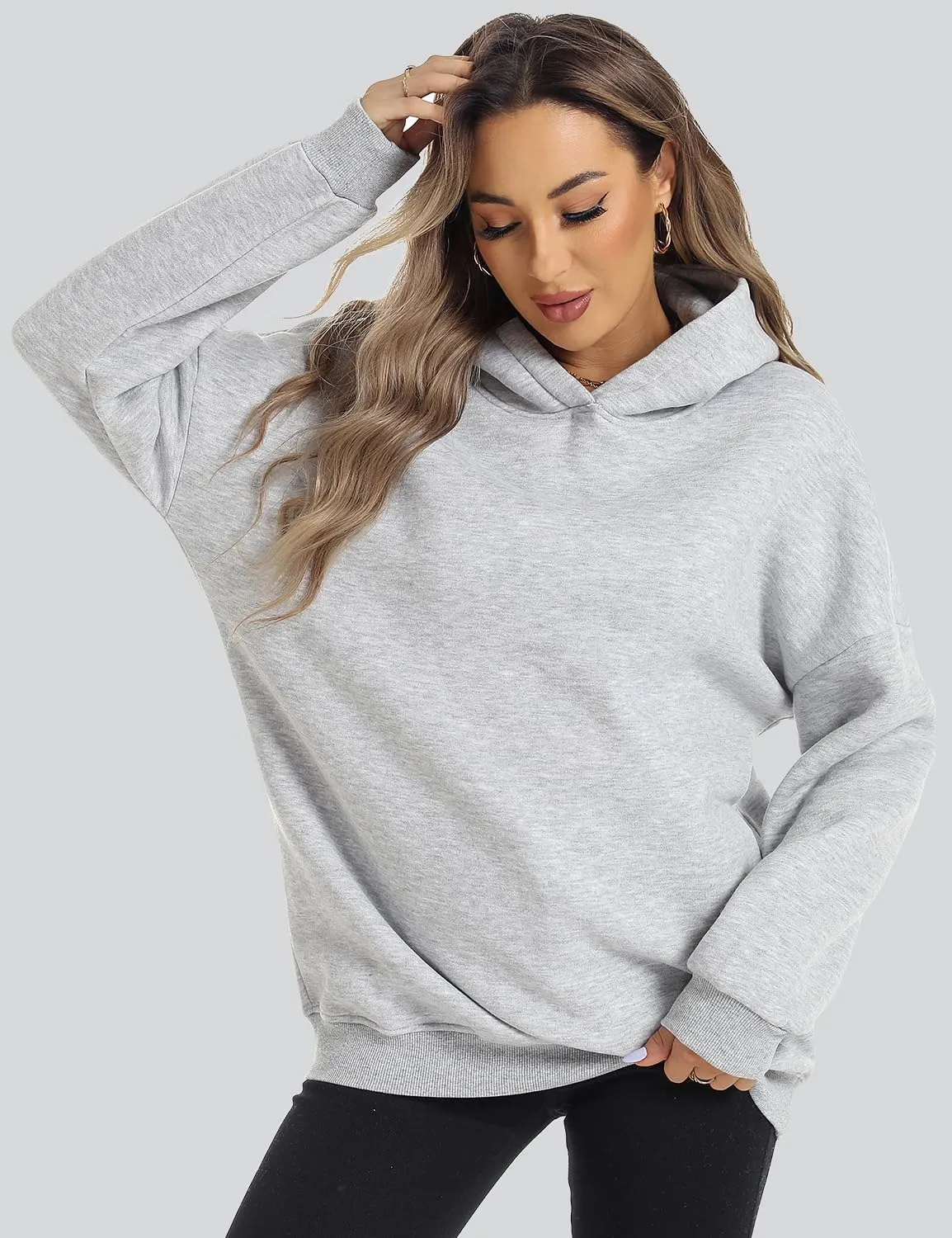 ROYLAMP Womens Oversized Hoodies Pullover Fleece Long Sleeve Hooded Sweatshirts Casual Fall Winter Outfits Tops