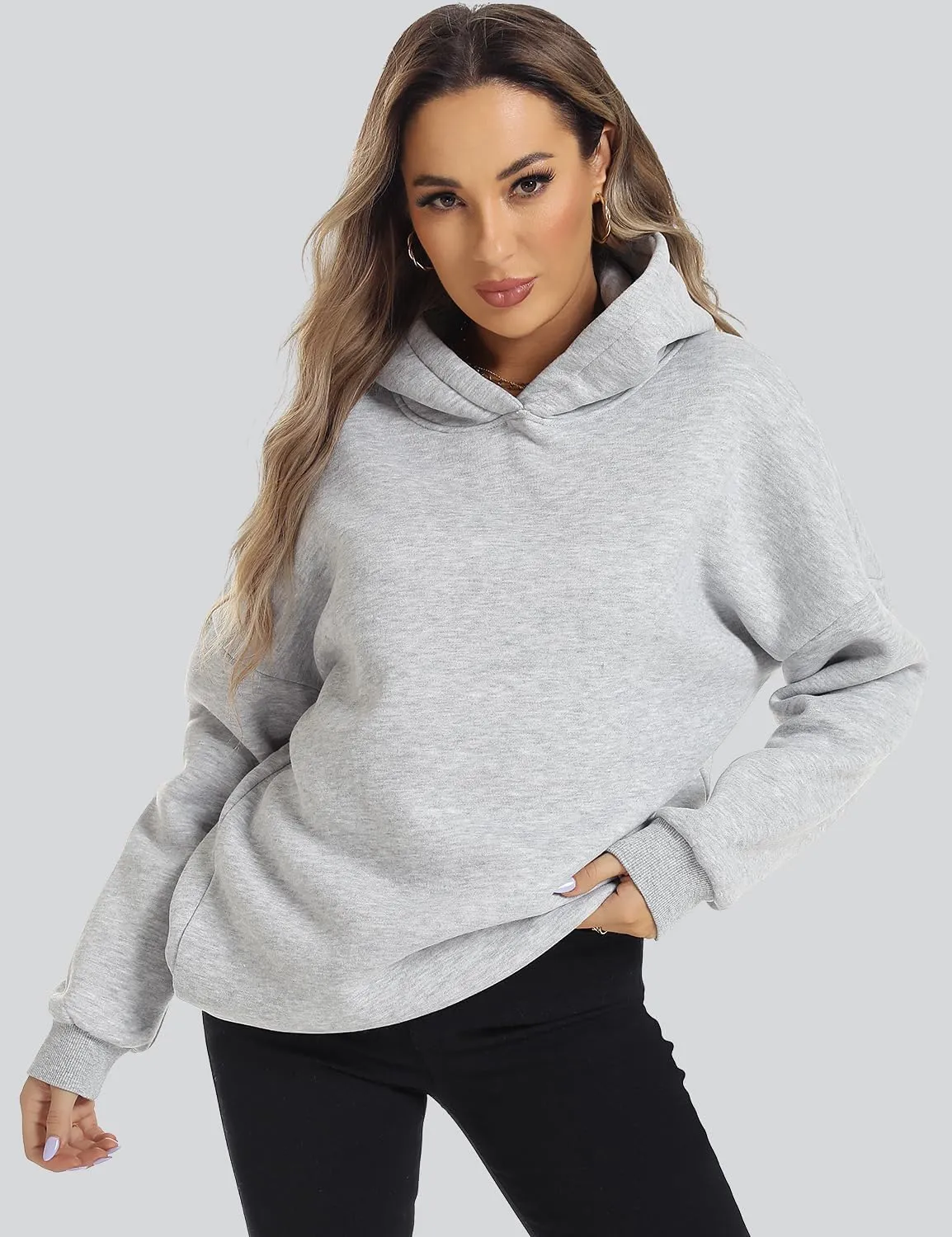 ROYLAMP Womens Oversized Hoodies Pullover Fleece Long Sleeve Hooded Sweatshirts Casual Fall Winter Outfits Tops