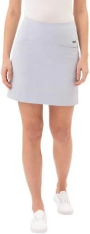 SC&CO Women's Comfortable Stretch Double Wraparound Skort, Variety (Blue Stripe, Small)