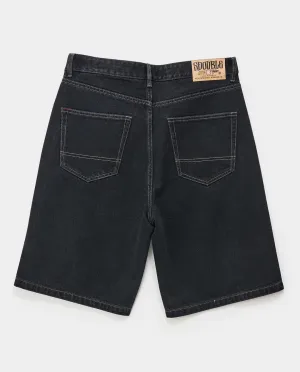 S/Double - Standard Denim Shorts - Black