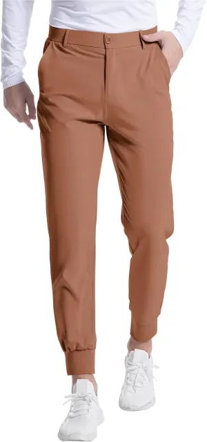 SGASY Men's Golf Joggers Pants with Pockets Slim Fit Stretch Sweatpants Running Travel Dress Work Pants for Men