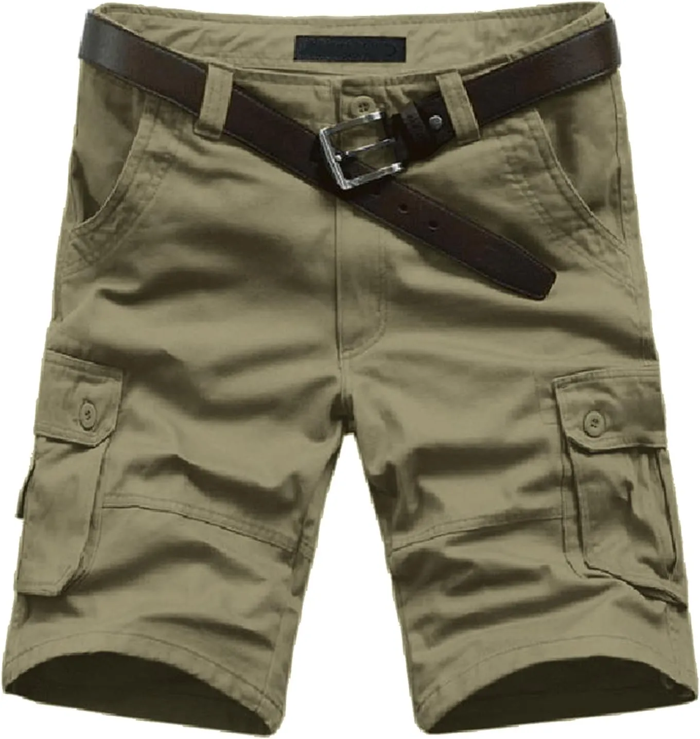Shorts for Men with Multi-pocket and Fashion Summer Leisure Pants Overalls Men's pants Men's Khaki Shorts Khaki Mens