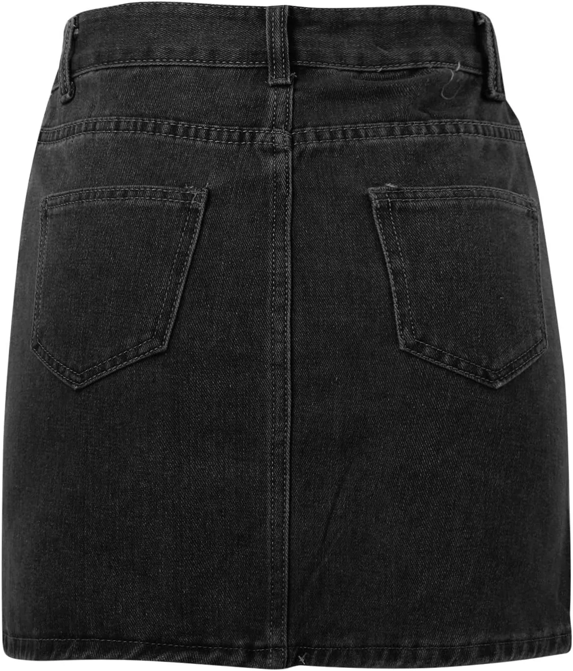 Skirts for Women Denim Mini Cargo Skirt Mid Rise Soft Button Up Bodycon Y2K Trendy Casual Jean Skirt Shorts Slim Fit