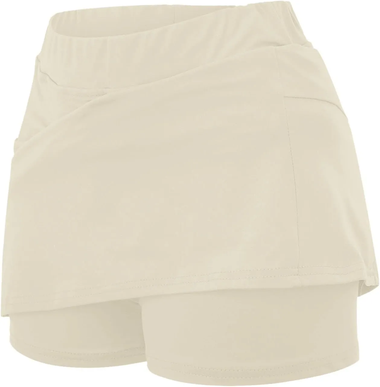 Skorts for Women Dressy Plus Size High Waist Skirt with Shorts Underneath Tummy Control Tennis Skort with Pockets