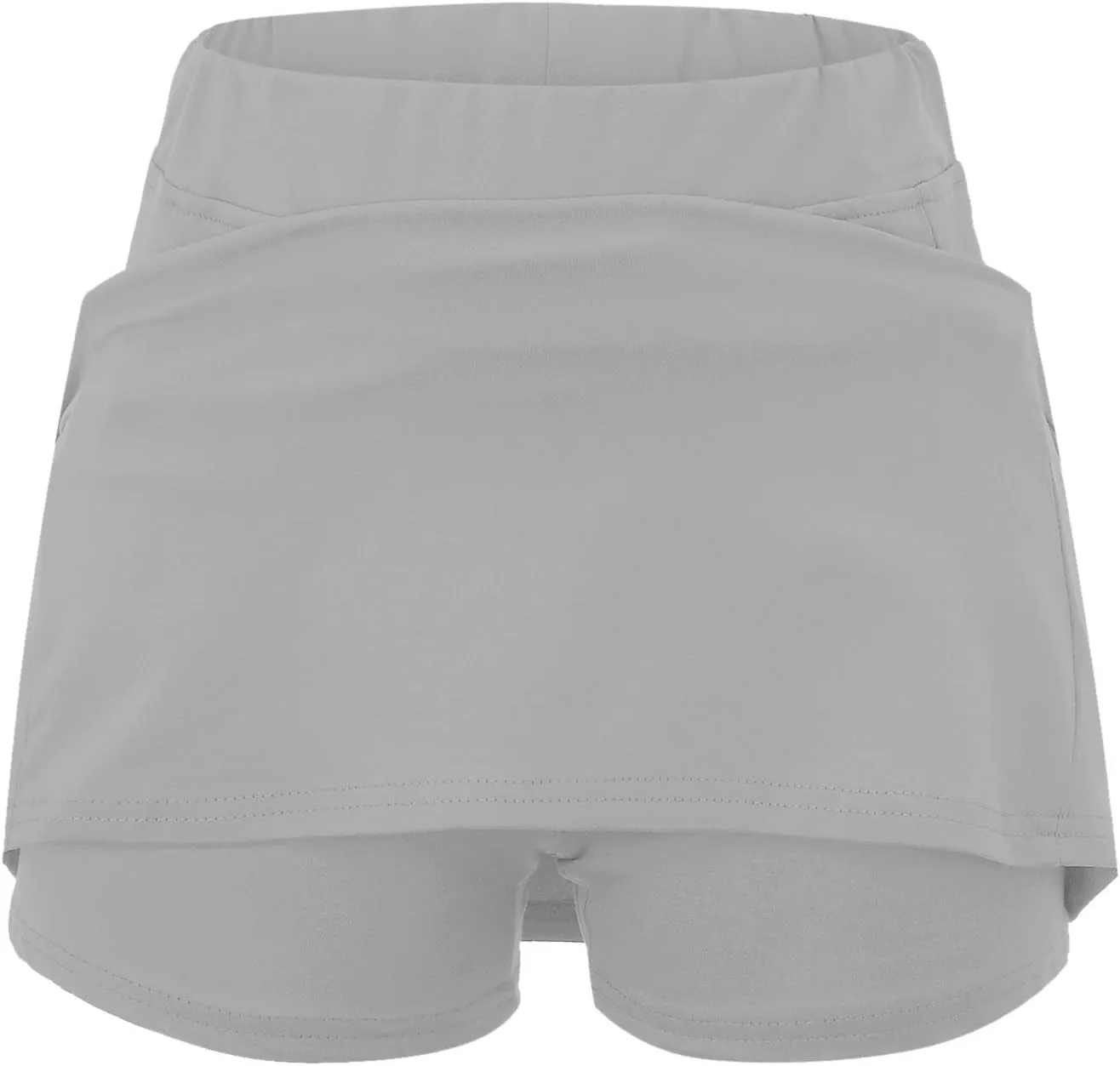 Skorts for Women Dressy Plus Size High Waist Skirt with Shorts Underneath Tummy Control Tennis Skort with Pockets