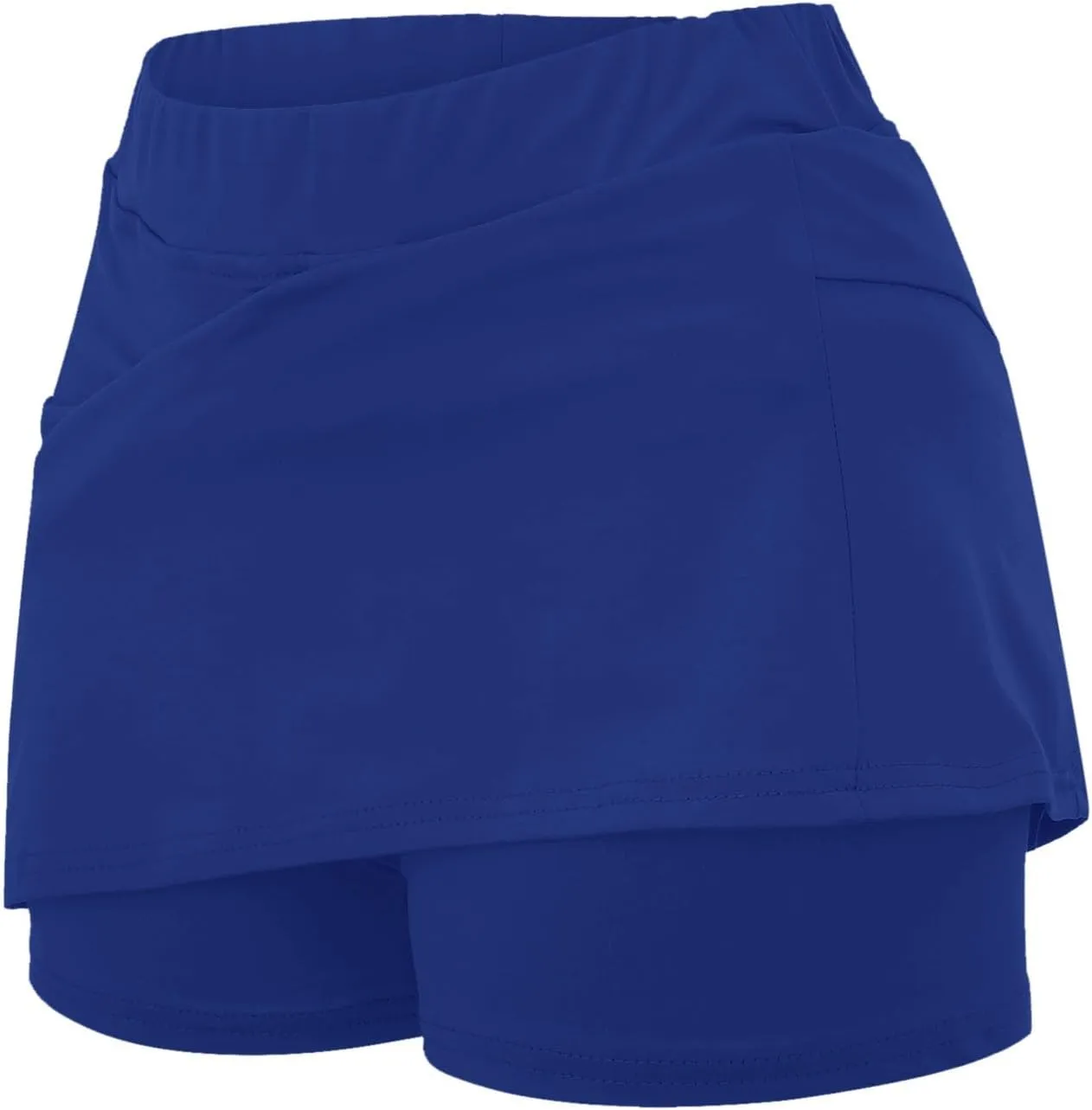 Skorts for Women Dressy Plus Size High Waist Skirt with Shorts Underneath Tummy Control Tennis Skort with Pockets