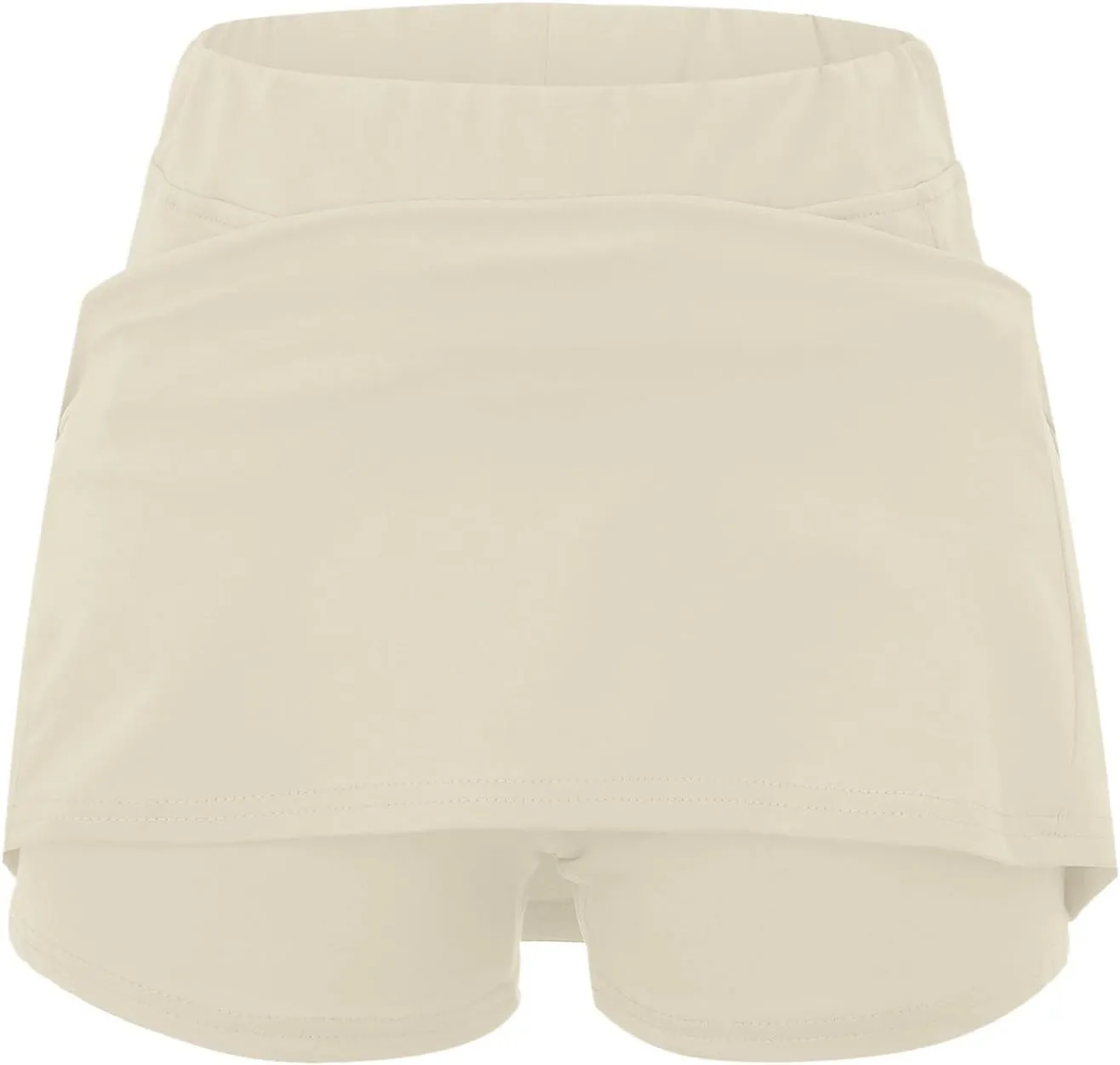 Skorts for Women Dressy Plus Size High Waist Skirt with Shorts Underneath Tummy Control Tennis Skort with Pockets