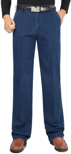 Slim Fit Jeans for Men High Waisted Straight Chino Pant Summer Work Pants with Pockets