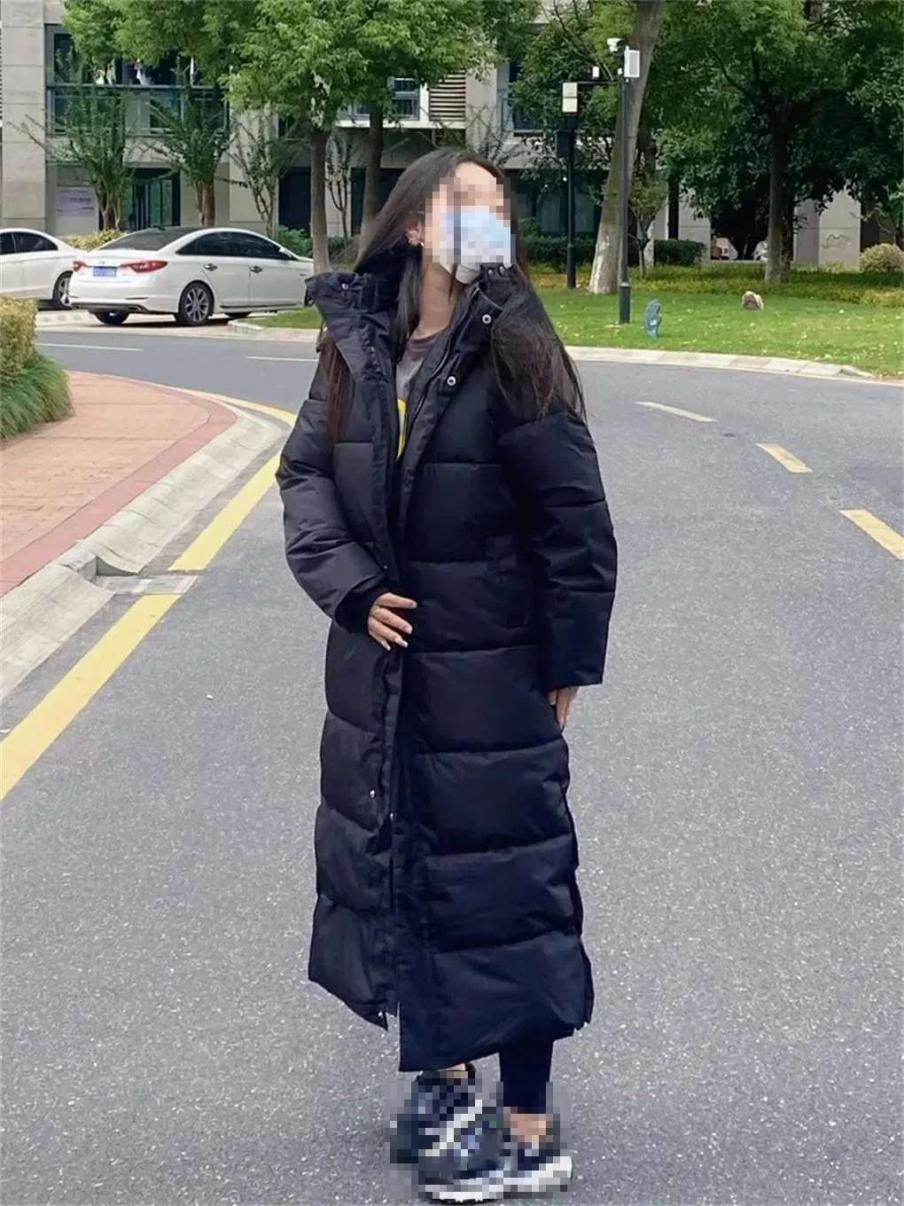 Slim Long Hooded Parkas Winter Casual Thicken Coats Snow Wear Warm Cotton Padded Jackets Women Windbreak Coats