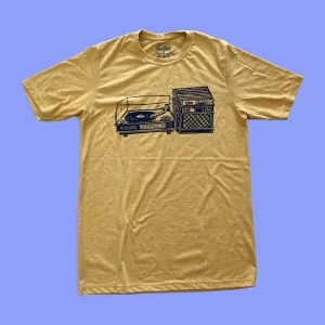 Slow Loris Turntable Tee - Mustard