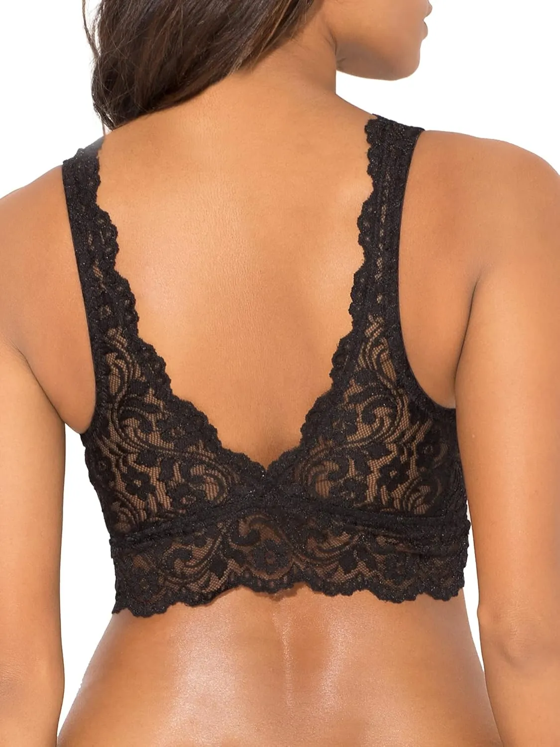 Smart & Sexy Women's Lace Deep V Wireless Bralette  Comfortable & Stylish, Multi-Packs Available