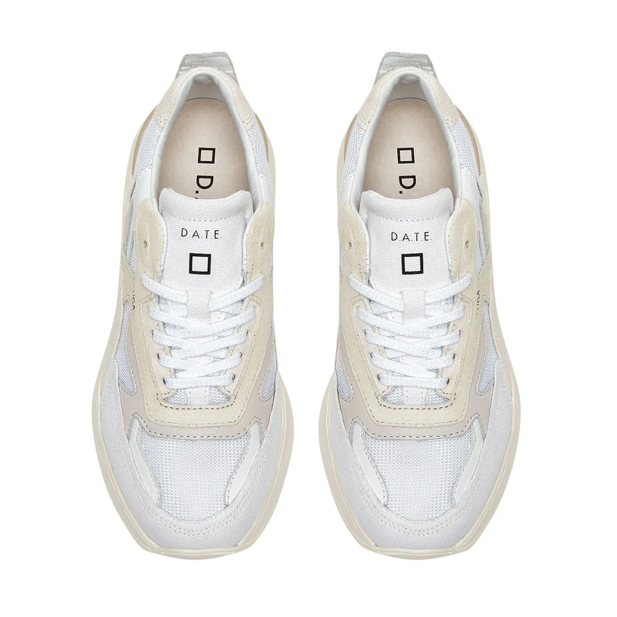 Sneakers Donna D.A.T.E. Fuga Bianco / Beige