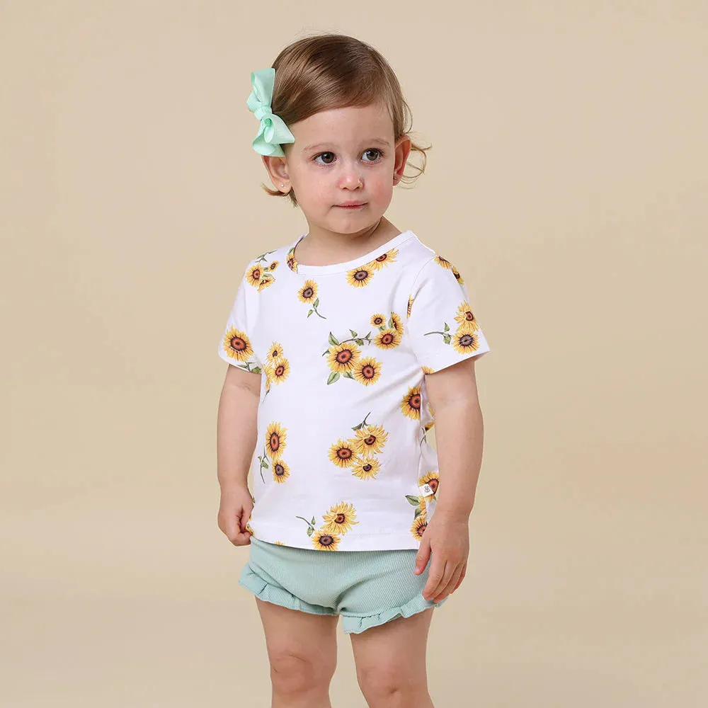 Snuggle Hunny - Organic T-Shirt - Sunflower